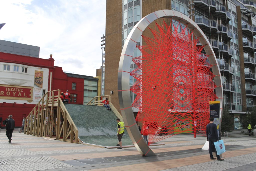 red ribbon ring installation Stratford 