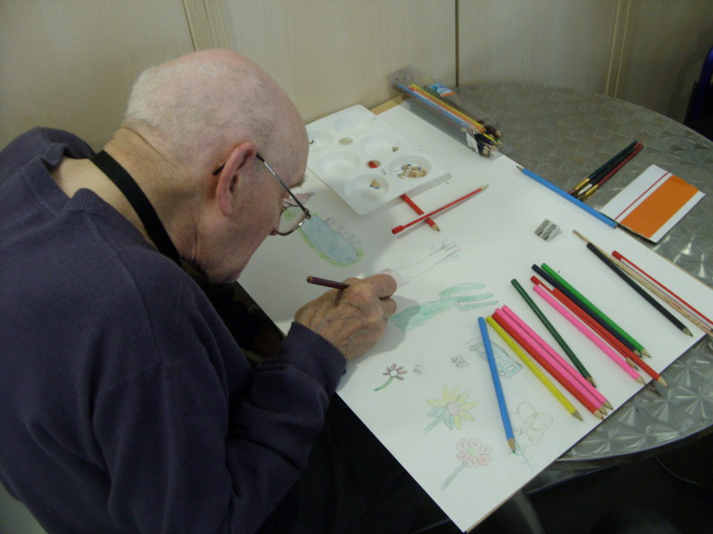 elderly care art in mind