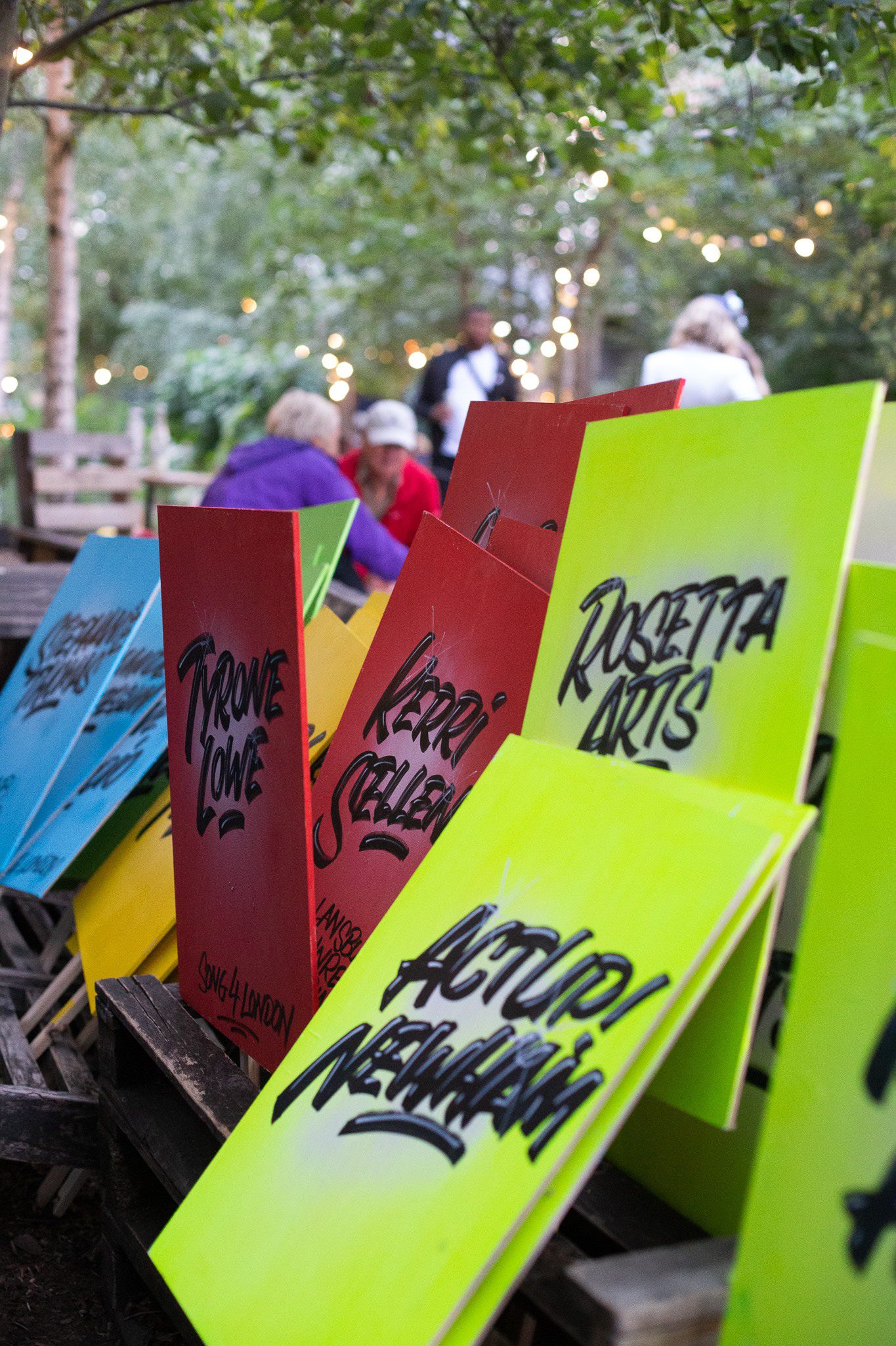 Nomination placards _ Arts Kickers Awards