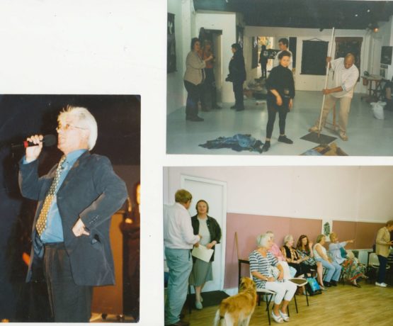 Copy of Steve Cameron and artists in early days of setting up Rosetta Studio Workshops, 1993-95