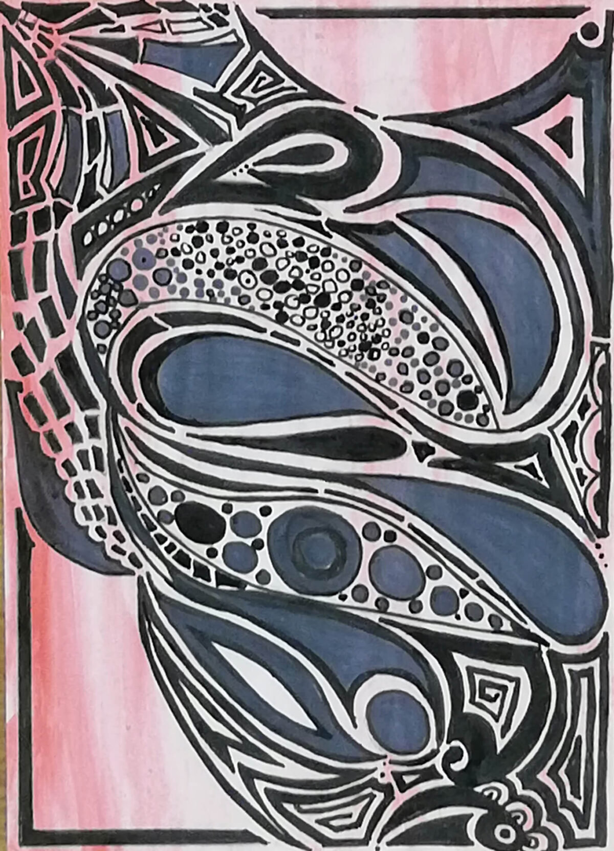 Pink Doodle – SOLD