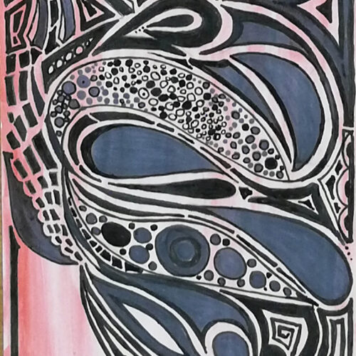 Pink Doodle – SOLD