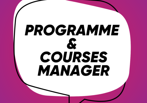 Job Vacancy : Programme & Courses Manager