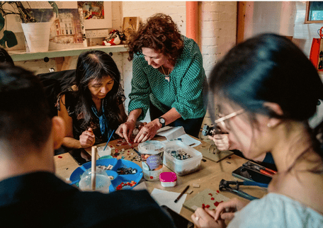 winter snowflake mosaic class